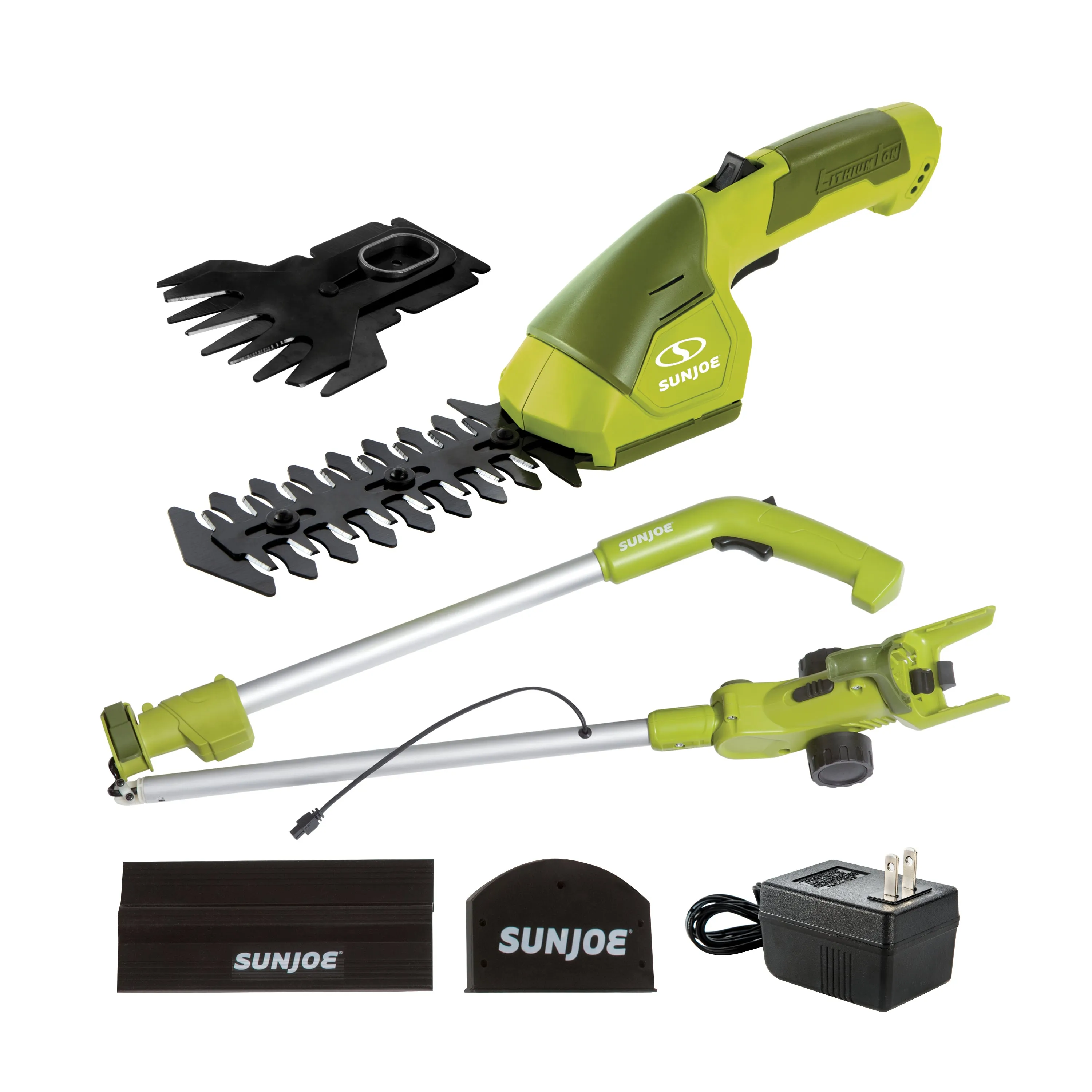 Sun Joe HJ605CC 2-in-1 Cordless Telescoping Grass Shear   Hedge Trimmer | 7.2 Volt