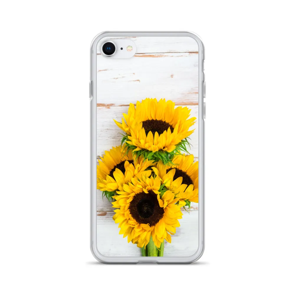 Sunflowers Wood Iphone 15 14 13 12 Pro Max, Yellow Floral Flower Cute Pretty Case iPhone 11 Mini SE 2020 XS Max XR X 7 Plus 8