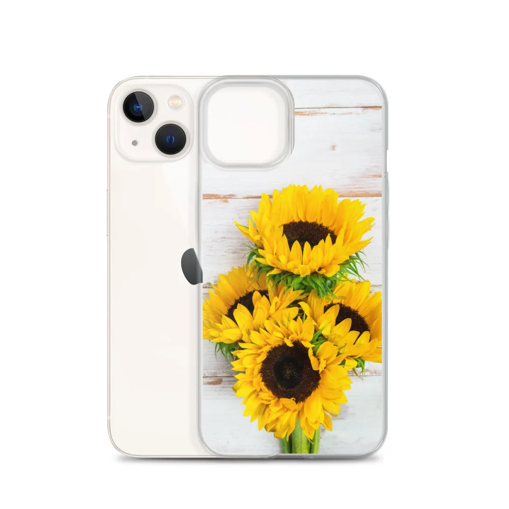 Sunflowers Wood Iphone 15 14 13 12 Pro Max, Yellow Floral Flower Cute Pretty Case iPhone 11 Mini SE 2020 XS Max XR X 7 Plus 8