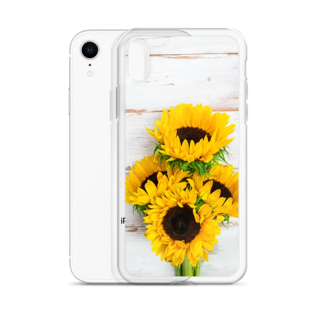 Sunflowers Wood Iphone 15 14 13 12 Pro Max, Yellow Floral Flower Cute Pretty Case iPhone 11 Mini SE 2020 XS Max XR X 7 Plus 8