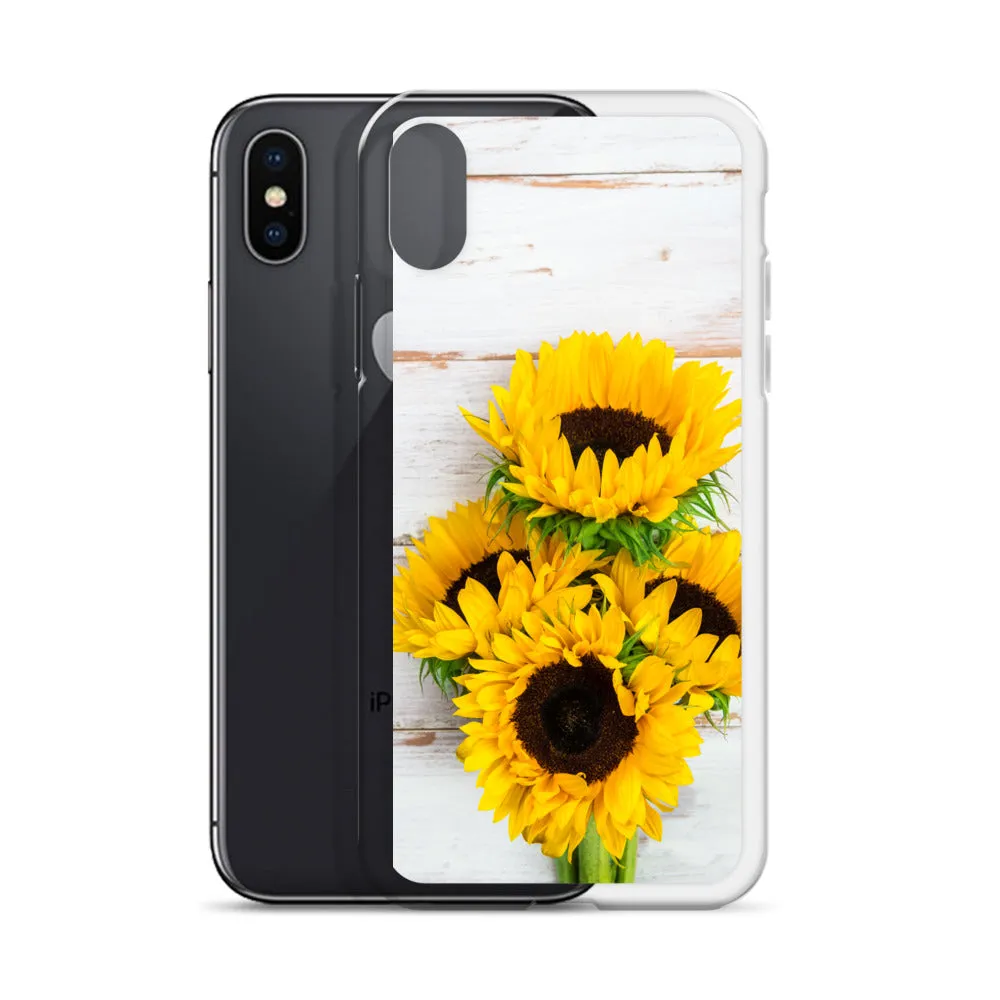 Sunflowers Wood Iphone 15 14 13 12 Pro Max, Yellow Floral Flower Cute Pretty Case iPhone 11 Mini SE 2020 XS Max XR X 7 Plus 8