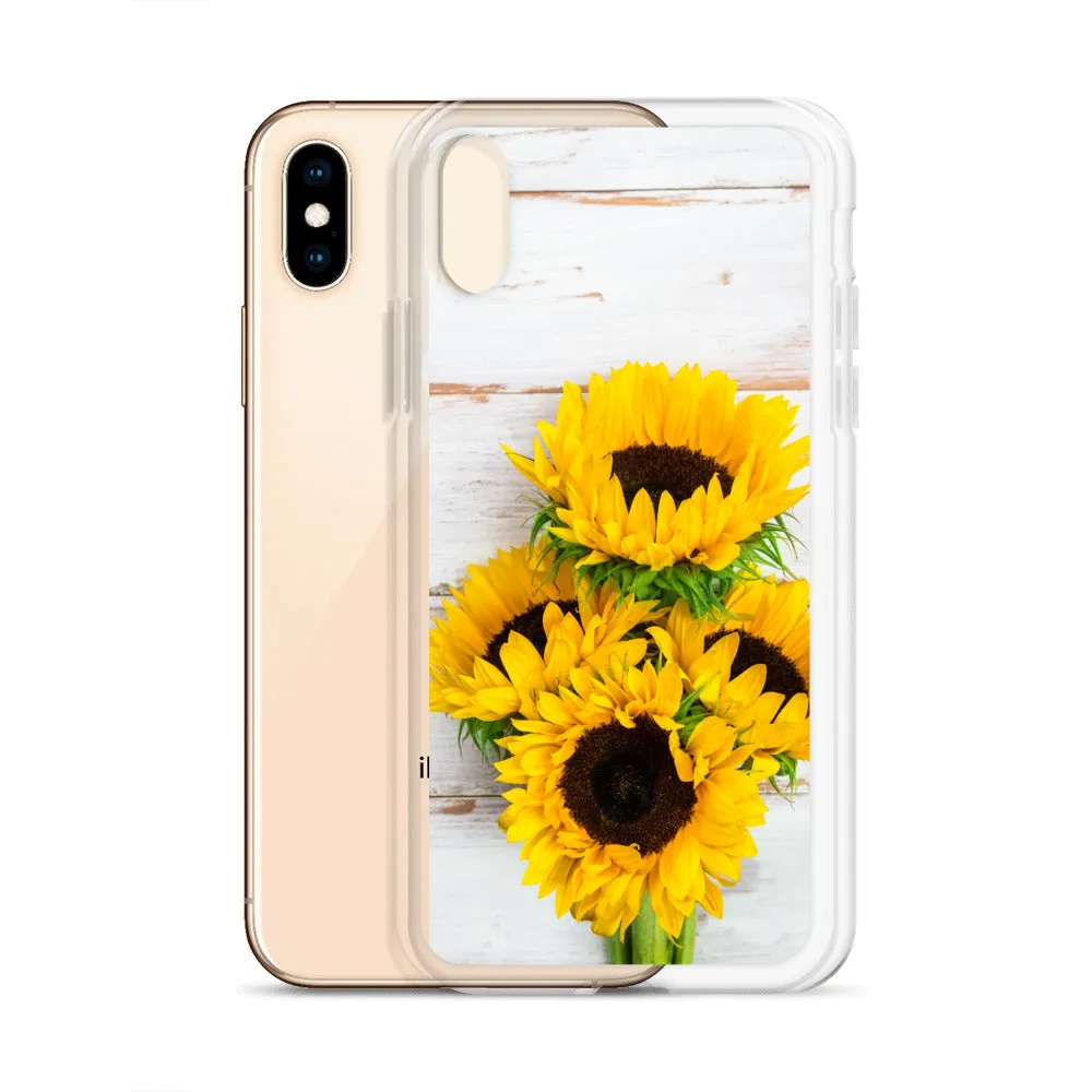 Sunflowers Wood Iphone 15 14 13 12 Pro Max, Yellow Floral Flower Cute Pretty Case iPhone 11 Mini SE 2020 XS Max XR X 7 Plus 8