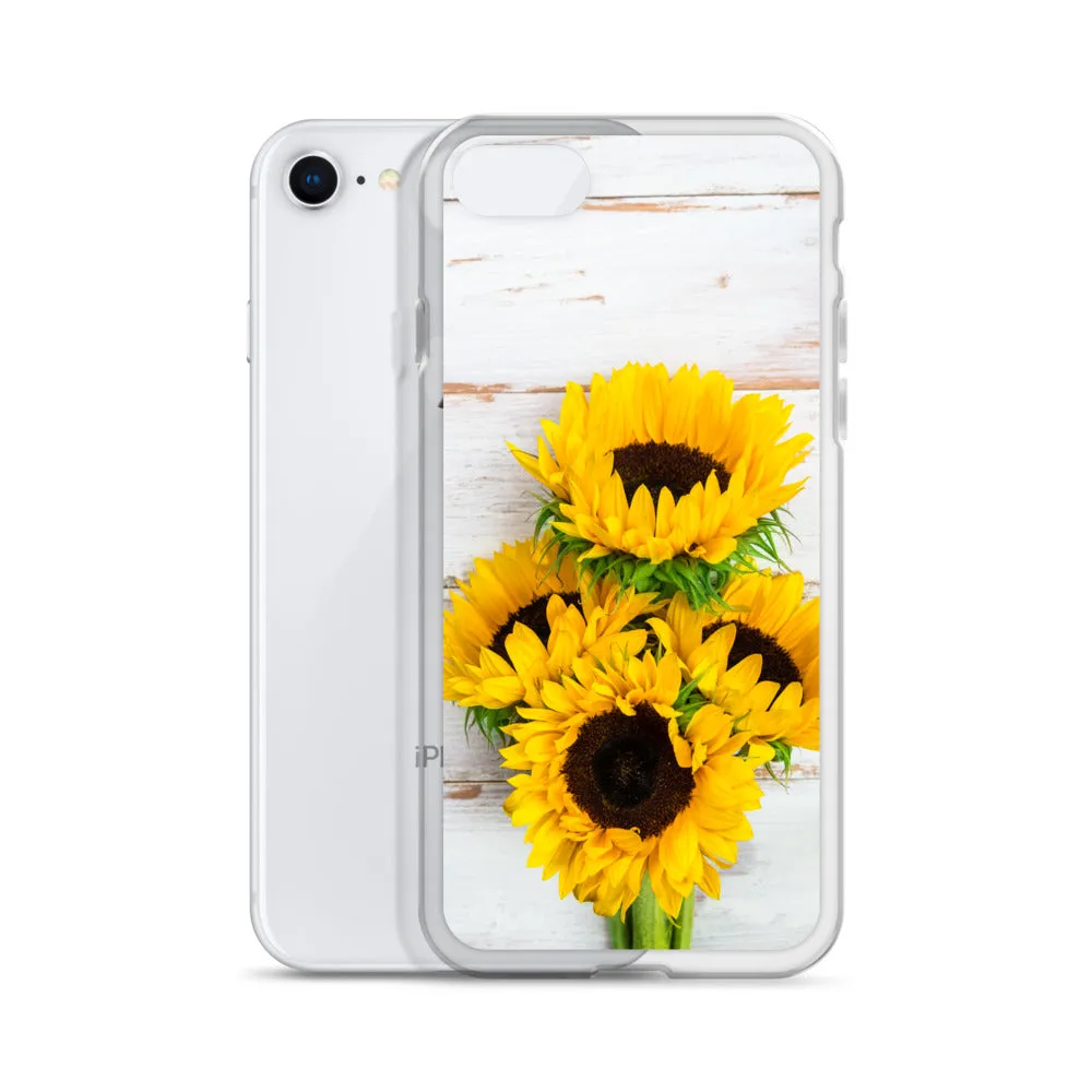 Sunflowers Wood Iphone 15 14 13 12 Pro Max, Yellow Floral Flower Cute Pretty Case iPhone 11 Mini SE 2020 XS Max XR X 7 Plus 8