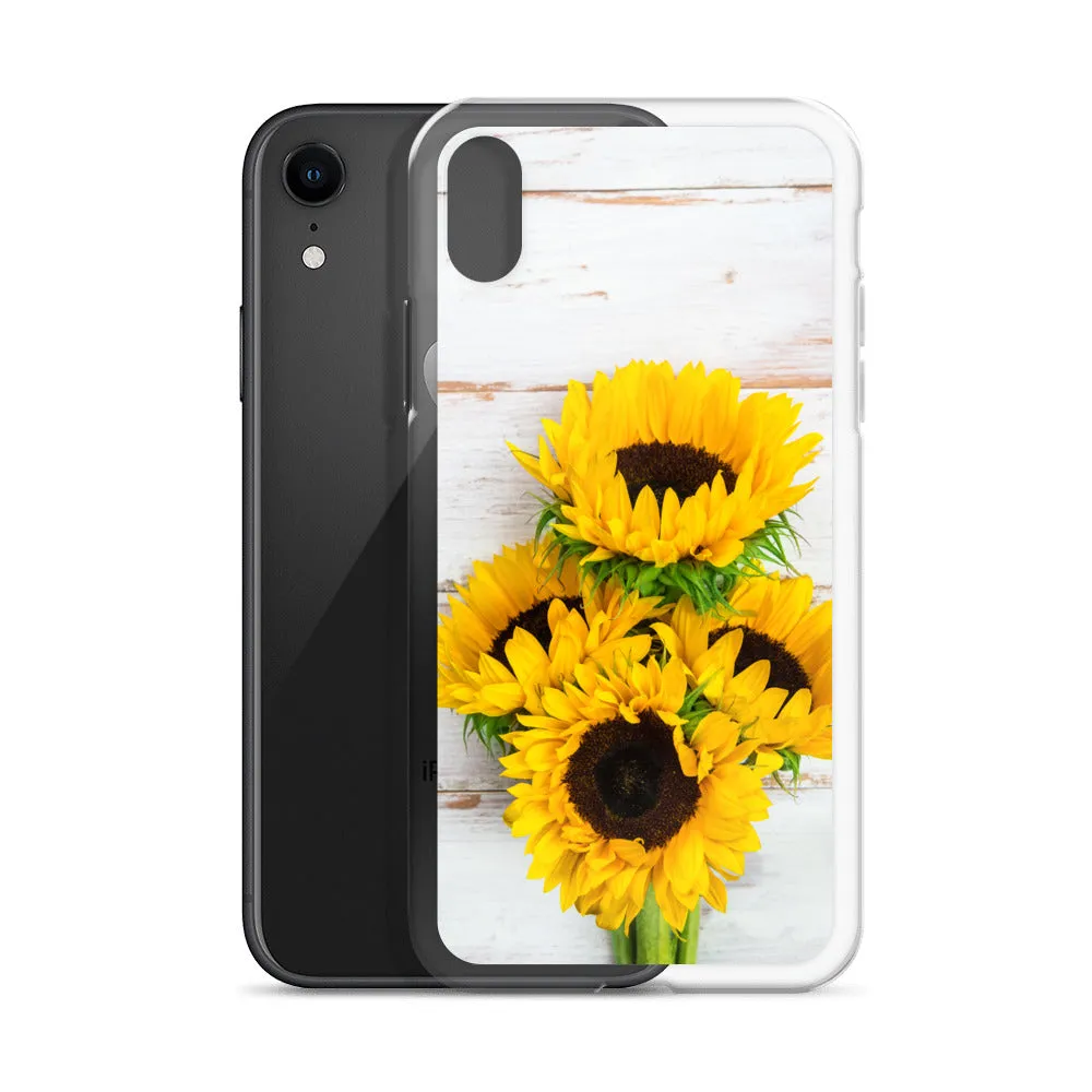 Sunflowers Wood Iphone 15 14 13 12 Pro Max, Yellow Floral Flower Cute Pretty Case iPhone 11 Mini SE 2020 XS Max XR X 7 Plus 8