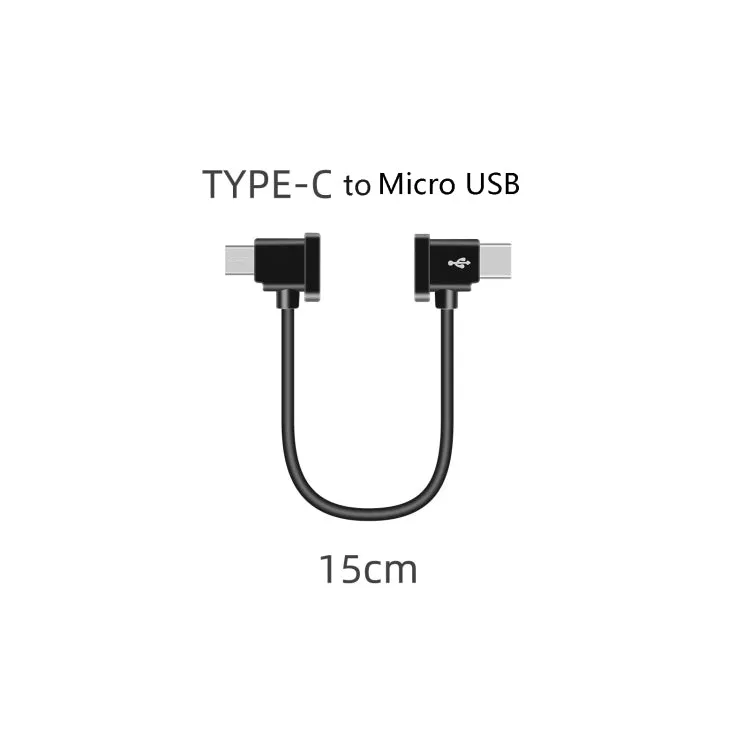 Sunnylife TY-X9304 Suitable For DJI Mavic Air 2S / DJI FPV Flight Glasses V2 / Mavic Mini2 / Osmo Pocket 2 Mobile Phone Tablet Cable 15cm Type-C to Micro USB  Cable