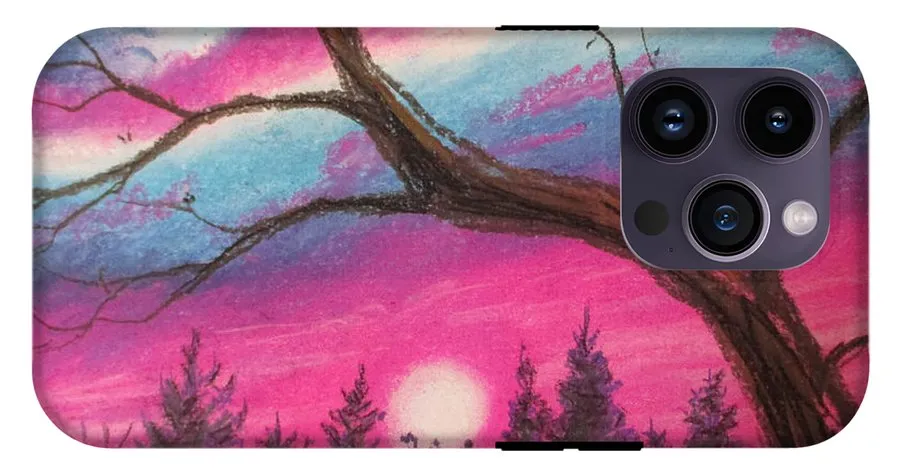 Sunsetting Tree - Phone Case