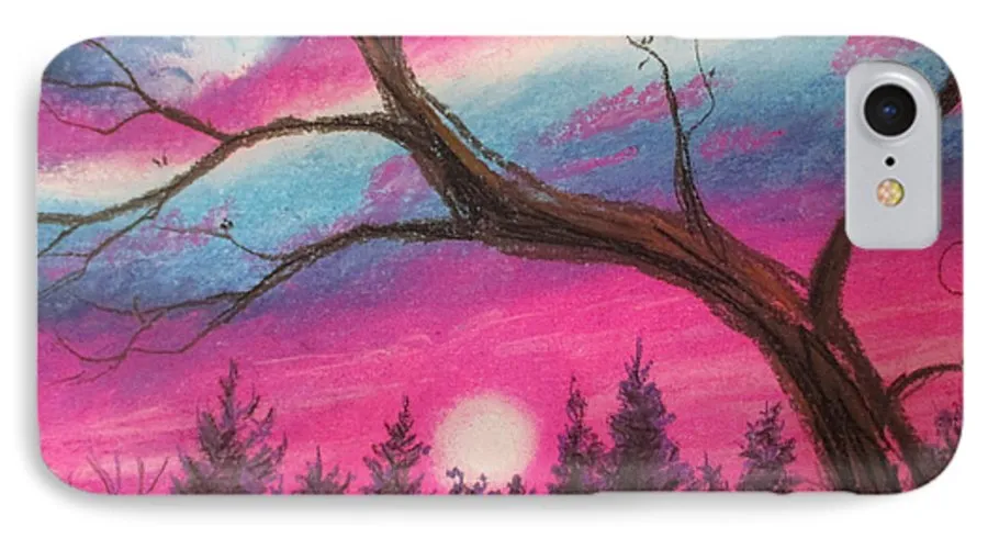 Sunsetting Tree - Phone Case