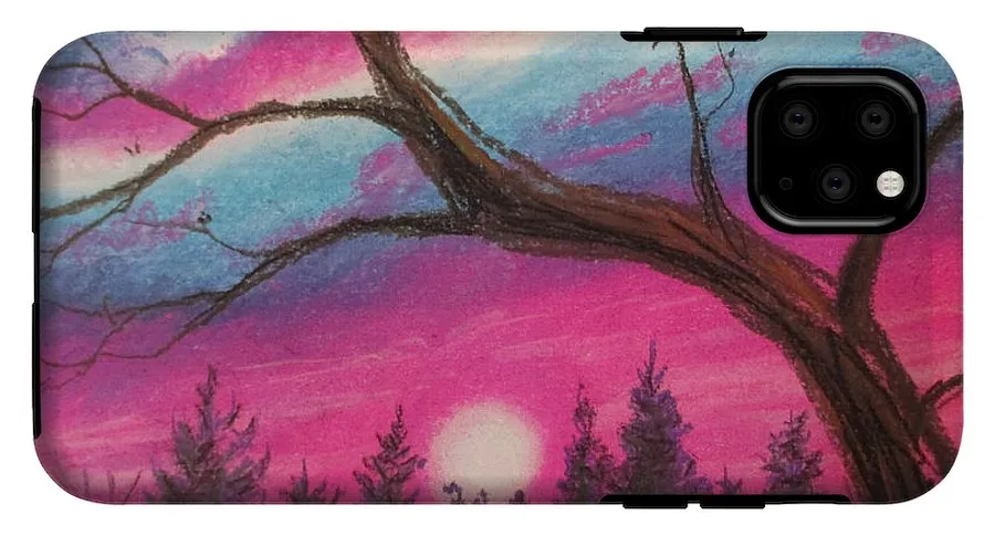 Sunsetting Tree - Phone Case