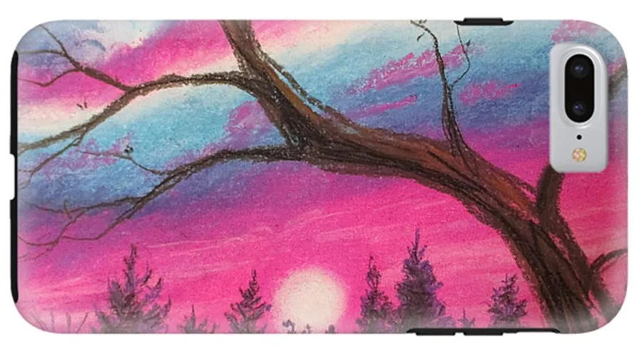 Sunsetting Tree - Phone Case