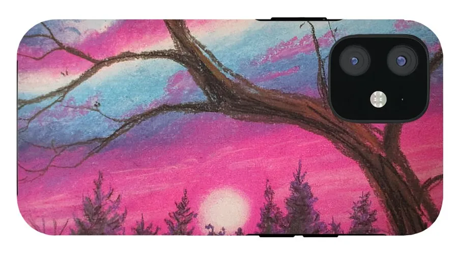 Sunsetting Tree - Phone Case