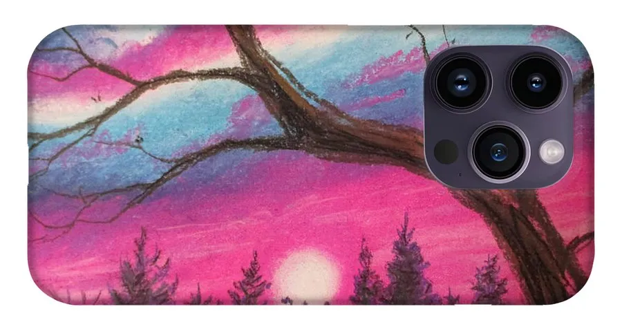 Sunsetting Tree - Phone Case