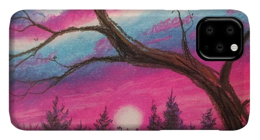 Sunsetting Tree - Phone Case