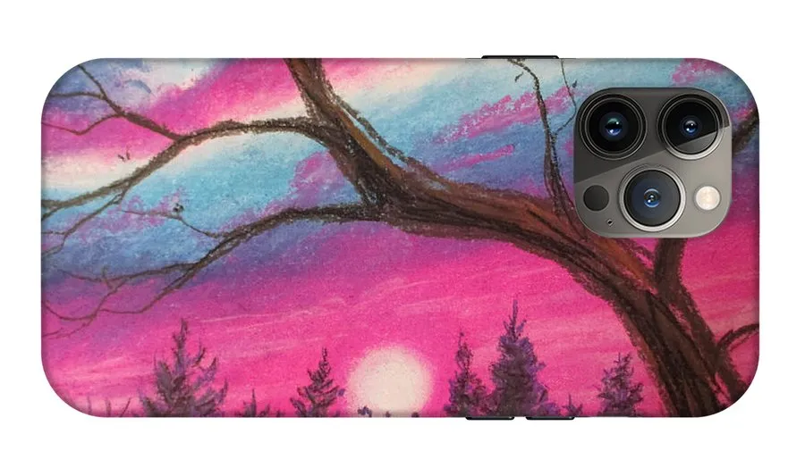 Sunsetting Tree - Phone Case