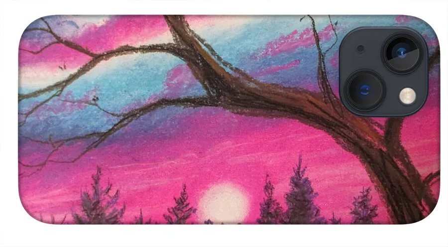 Sunsetting Tree - Phone Case