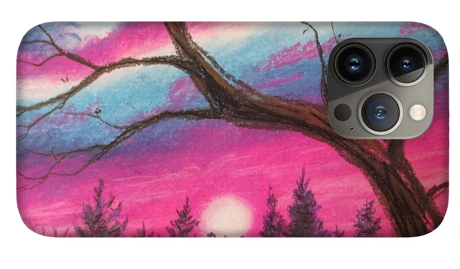 Sunsetting Tree - Phone Case