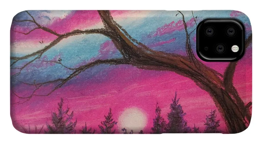 Sunsetting Tree - Phone Case