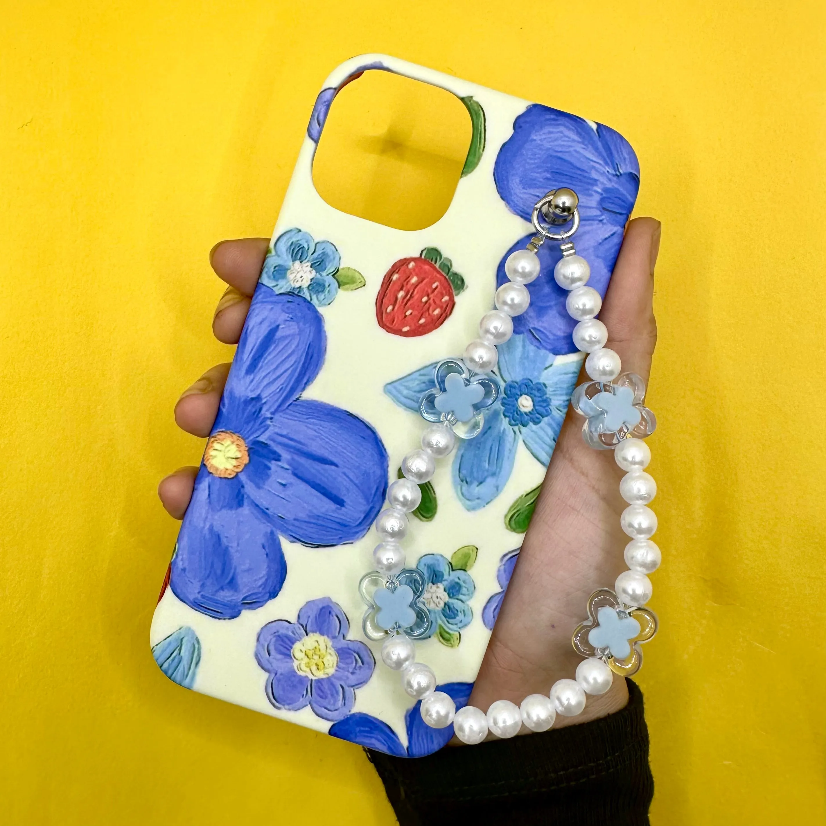 Sweet Blue Bluepearl Fall Chain Phone Cover