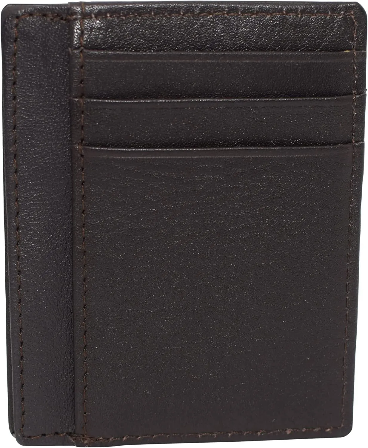 Swiss Marshall RFID Blocking Front Pocket Leather Slim Credit Card Case Holder Wallet