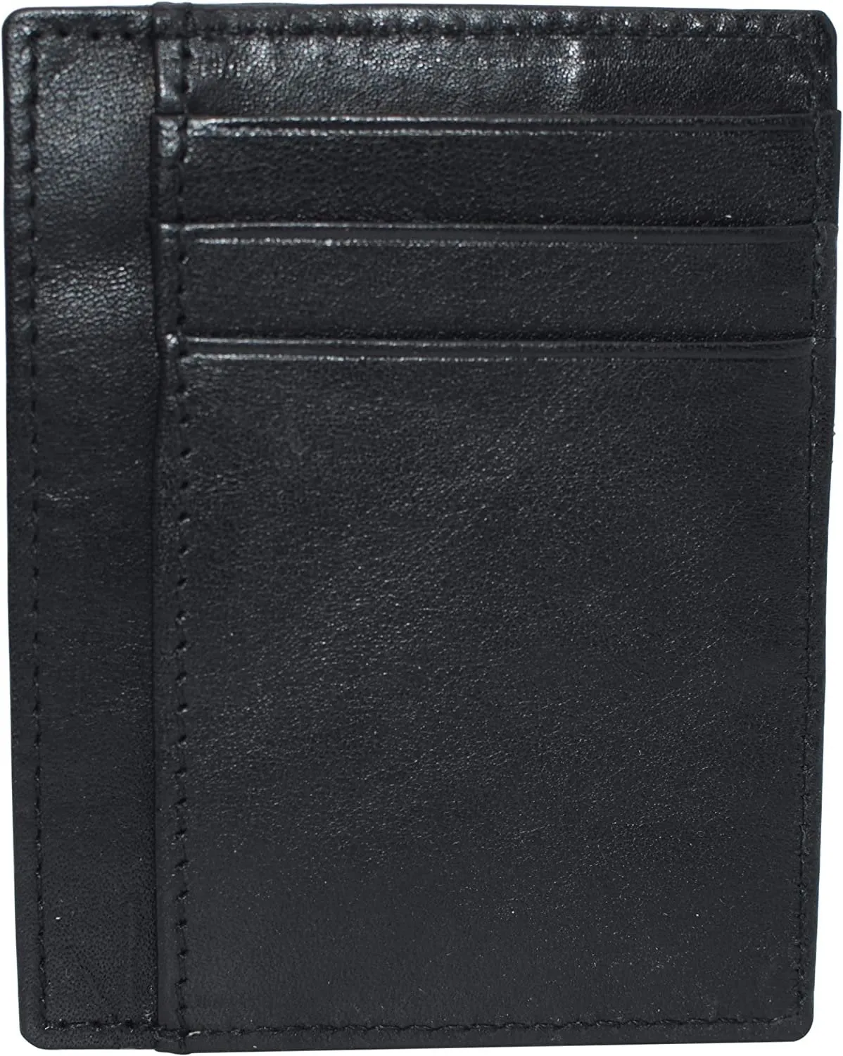 Swiss Marshall RFID Blocking Front Pocket Leather Slim Credit Card Case Holder Wallet