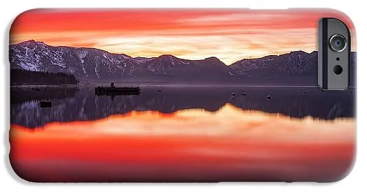 Tahoe Aglow by Brad Scott - Phone Case