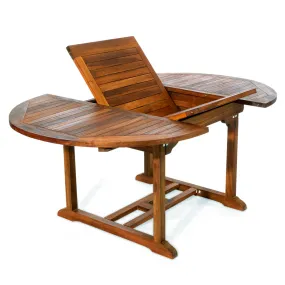 Teak Oval Butterfly Table, Seats 6-8 People - Table Extends 48"/72", Impress Your Friends & Family.