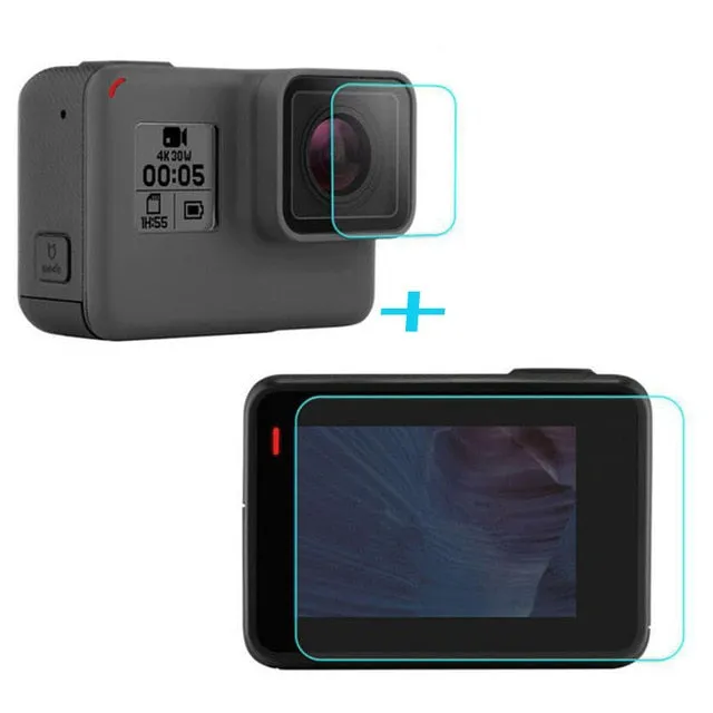 Tempered Glass Protector Cover Case For GoPro Go pro Hero5 Hero6 Hero 5 6