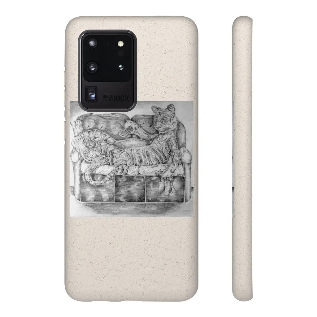 Tiger on a Couch Biodegradable Case