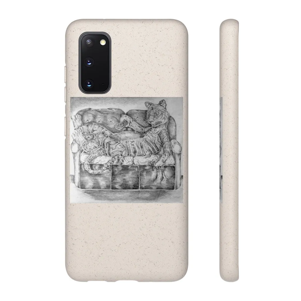 Tiger on a Couch Biodegradable Case