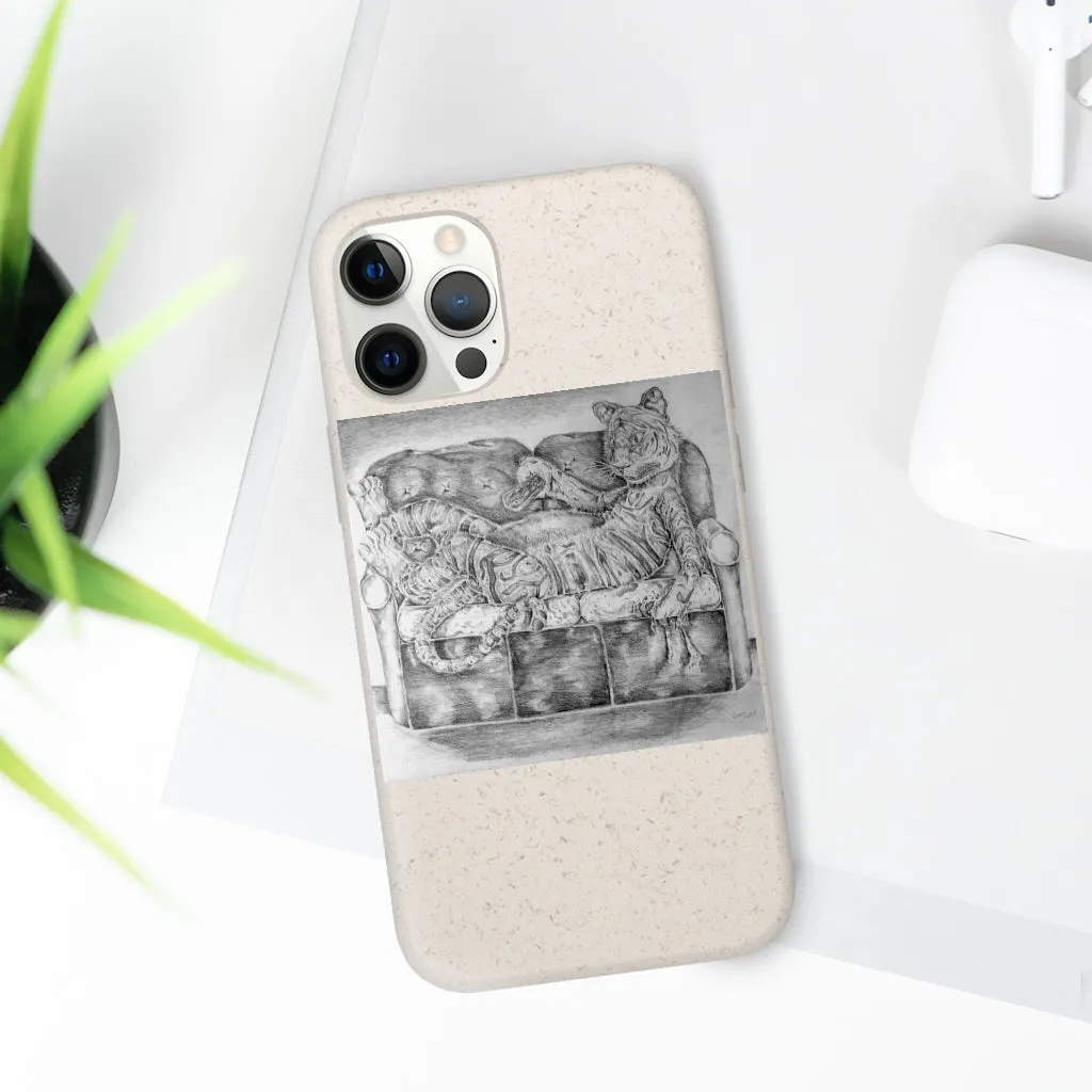 Tiger on a Couch Biodegradable Case