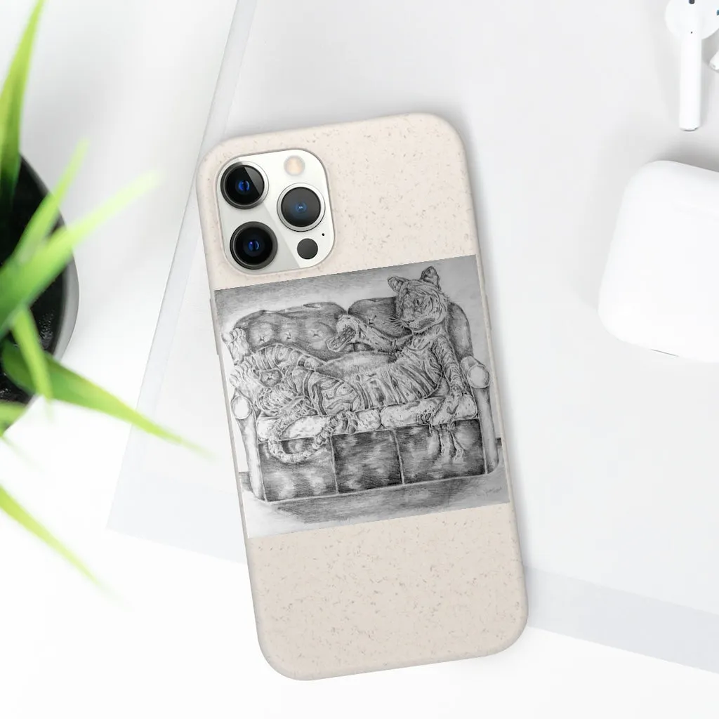 Tiger on a Couch Biodegradable Case