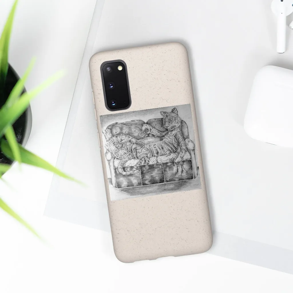 Tiger on a Couch Biodegradable Case