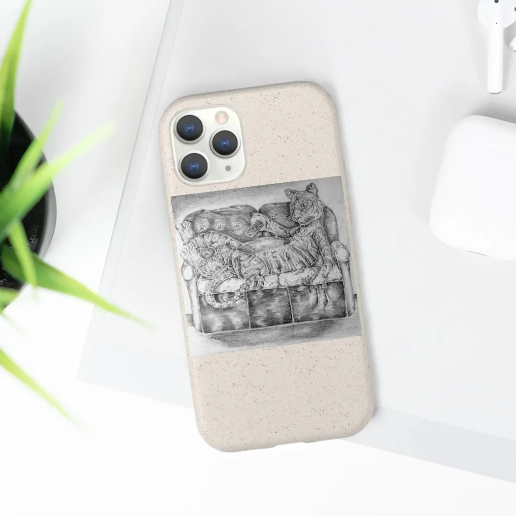 Tiger on a Couch Biodegradable Case