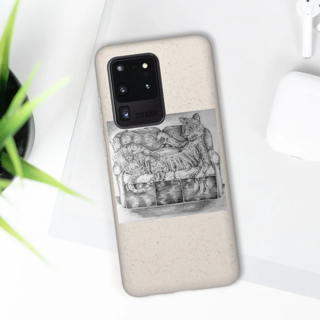 Tiger on a Couch Biodegradable Case