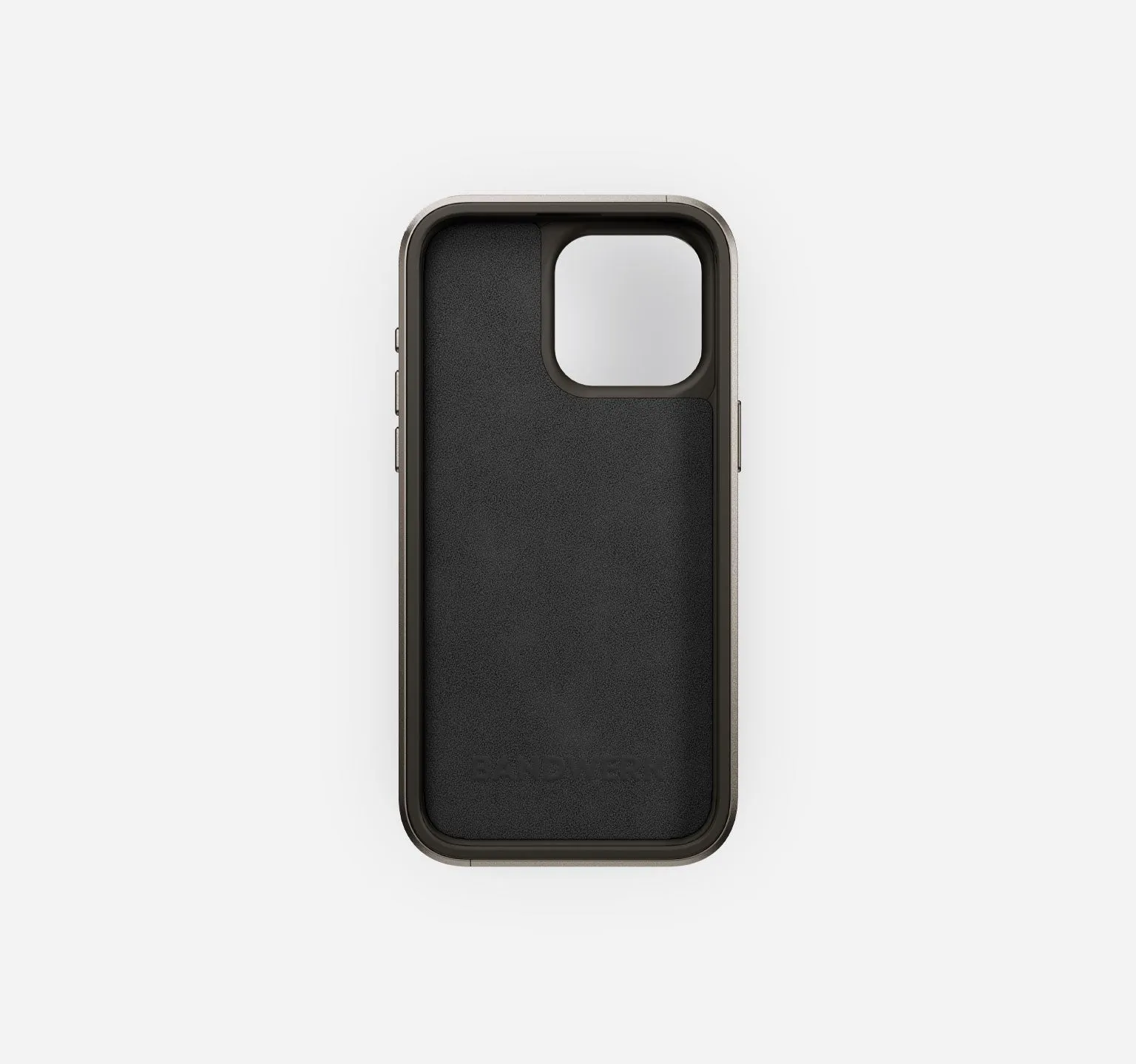 Titanium Leather Case | iPhone 15 Pro Max | Slate Black