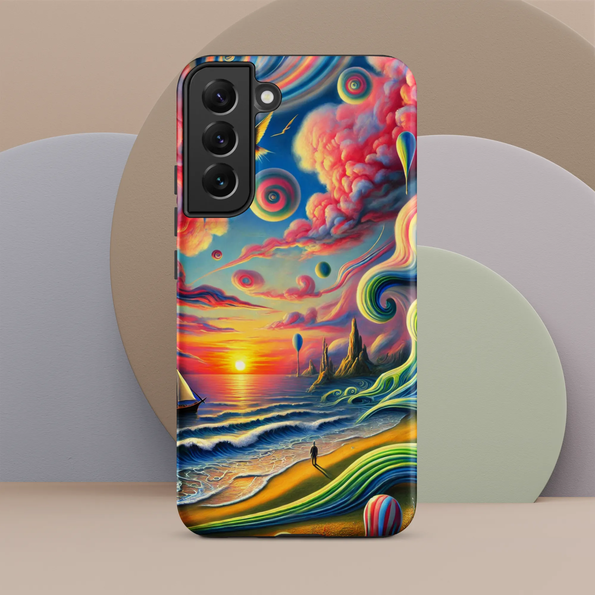 Tough case for Samsung® Pink Solitude Sail Surreal