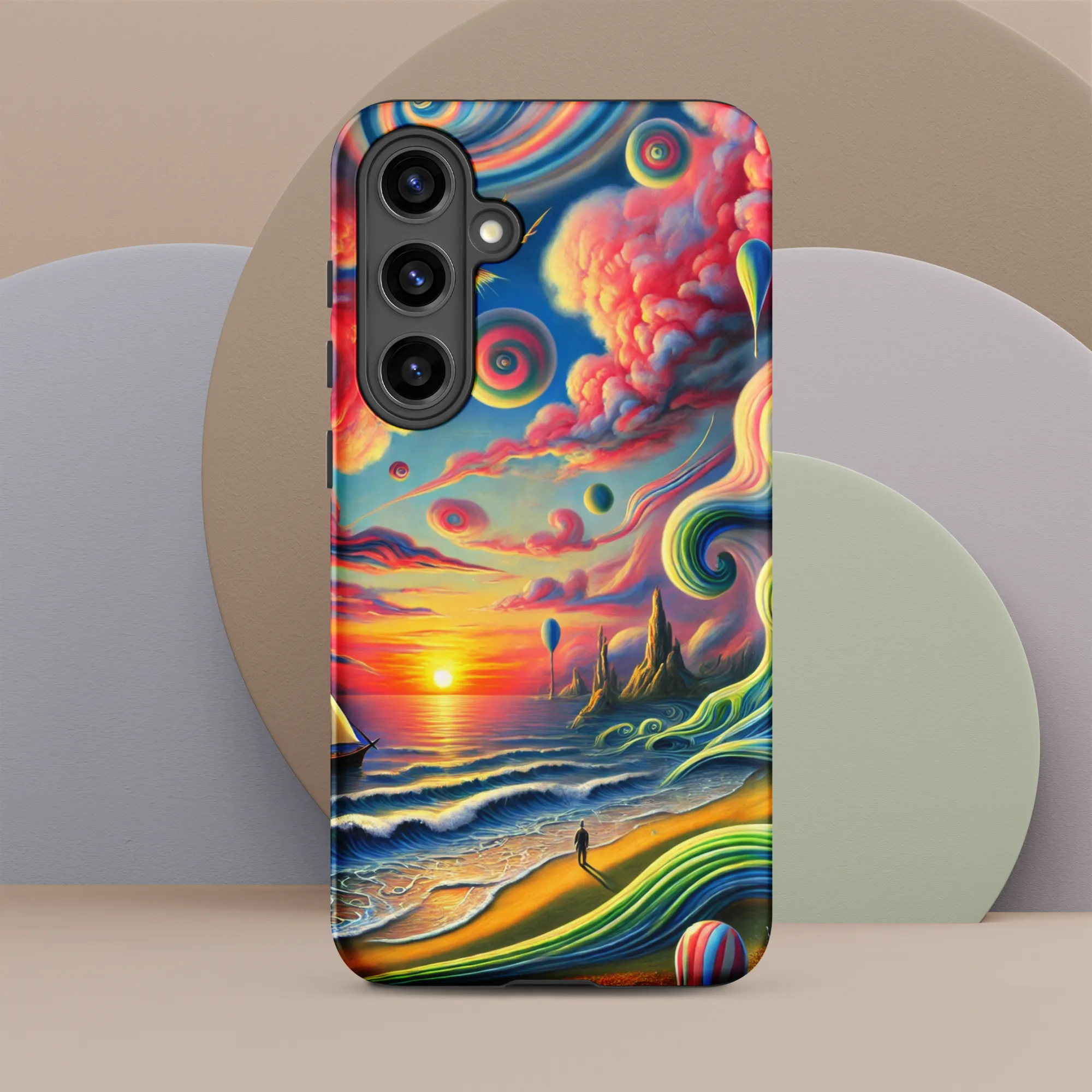 Tough case for Samsung® Pink Solitude Sail Surreal