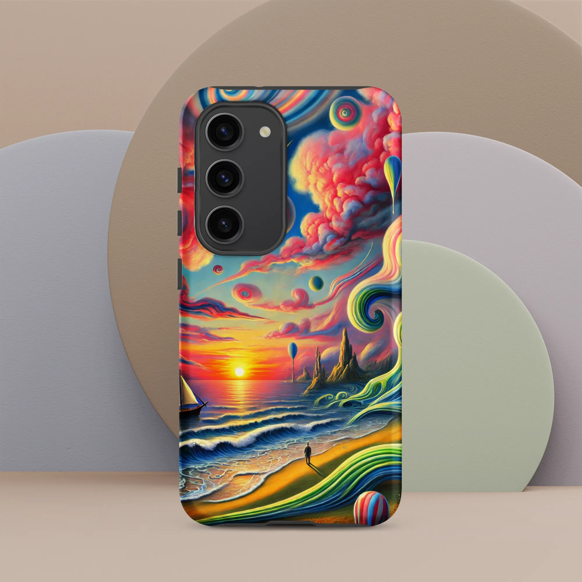 Tough case for Samsung® Pink Solitude Sail Surreal