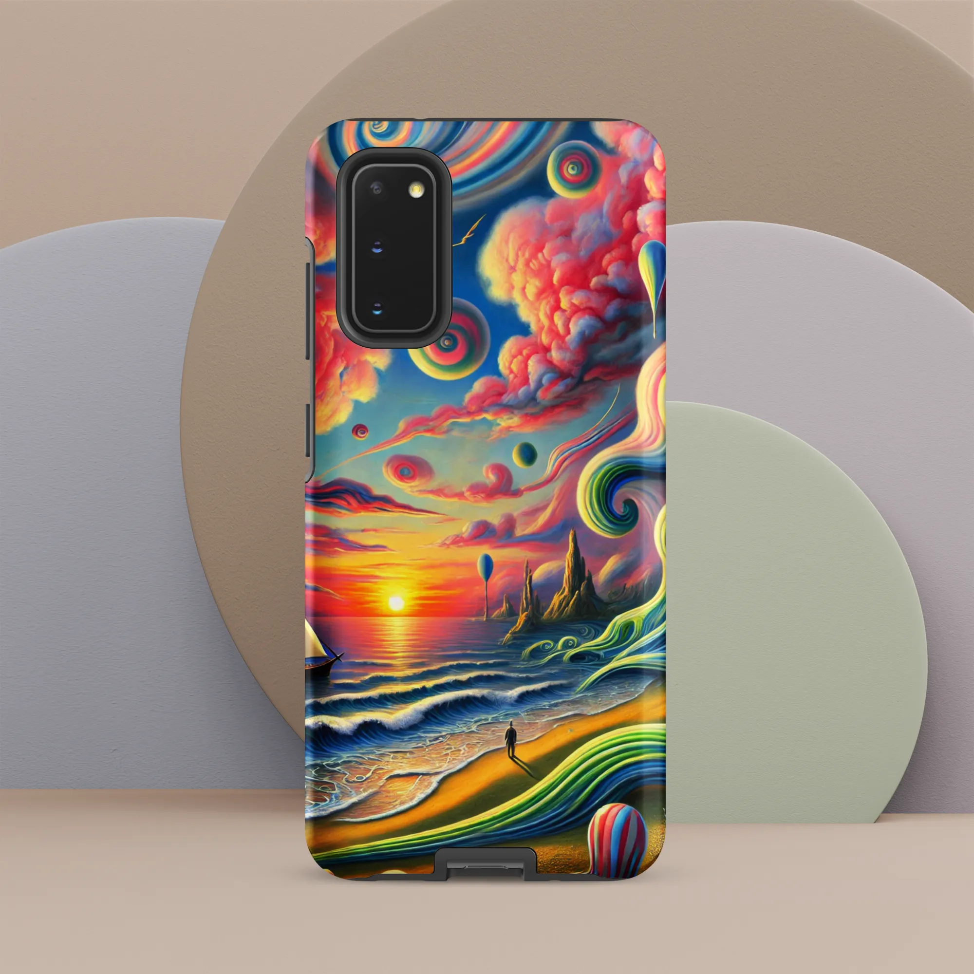 Tough case for Samsung® Pink Solitude Sail Surreal