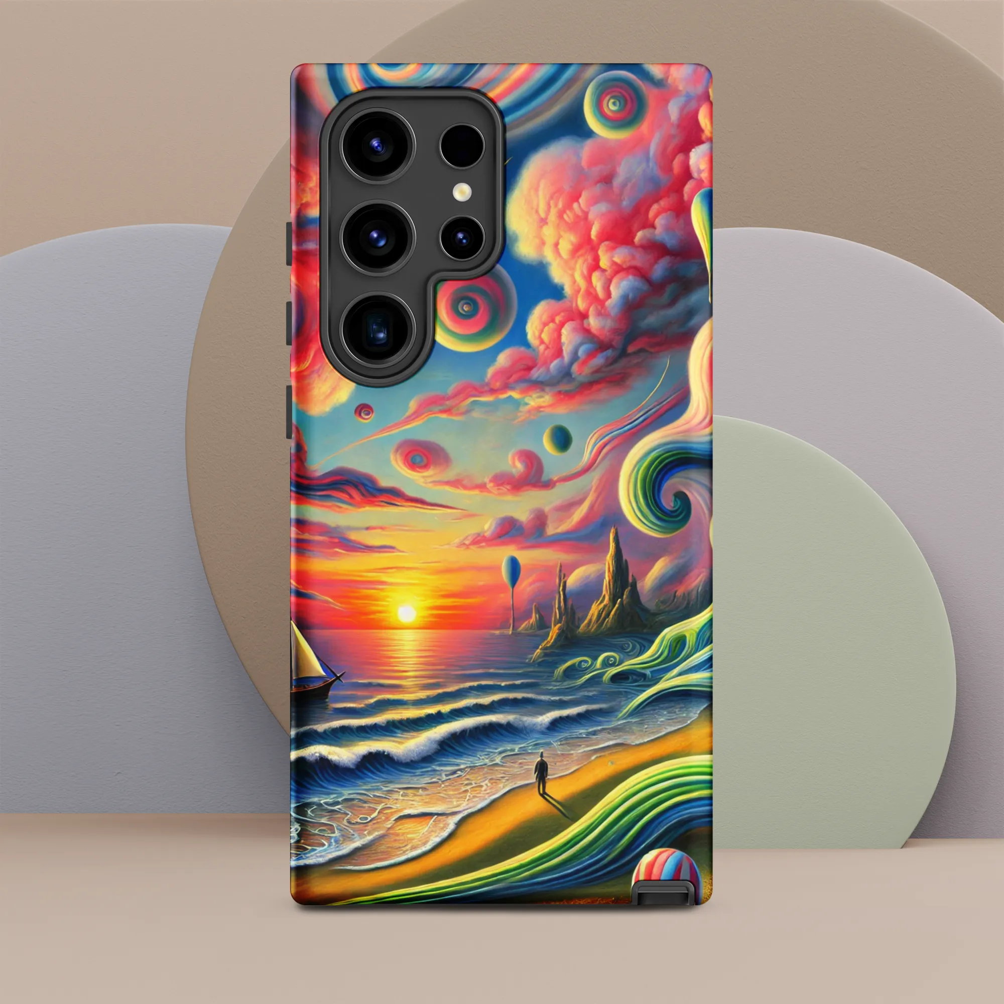 Tough case for Samsung® Pink Solitude Sail Surreal