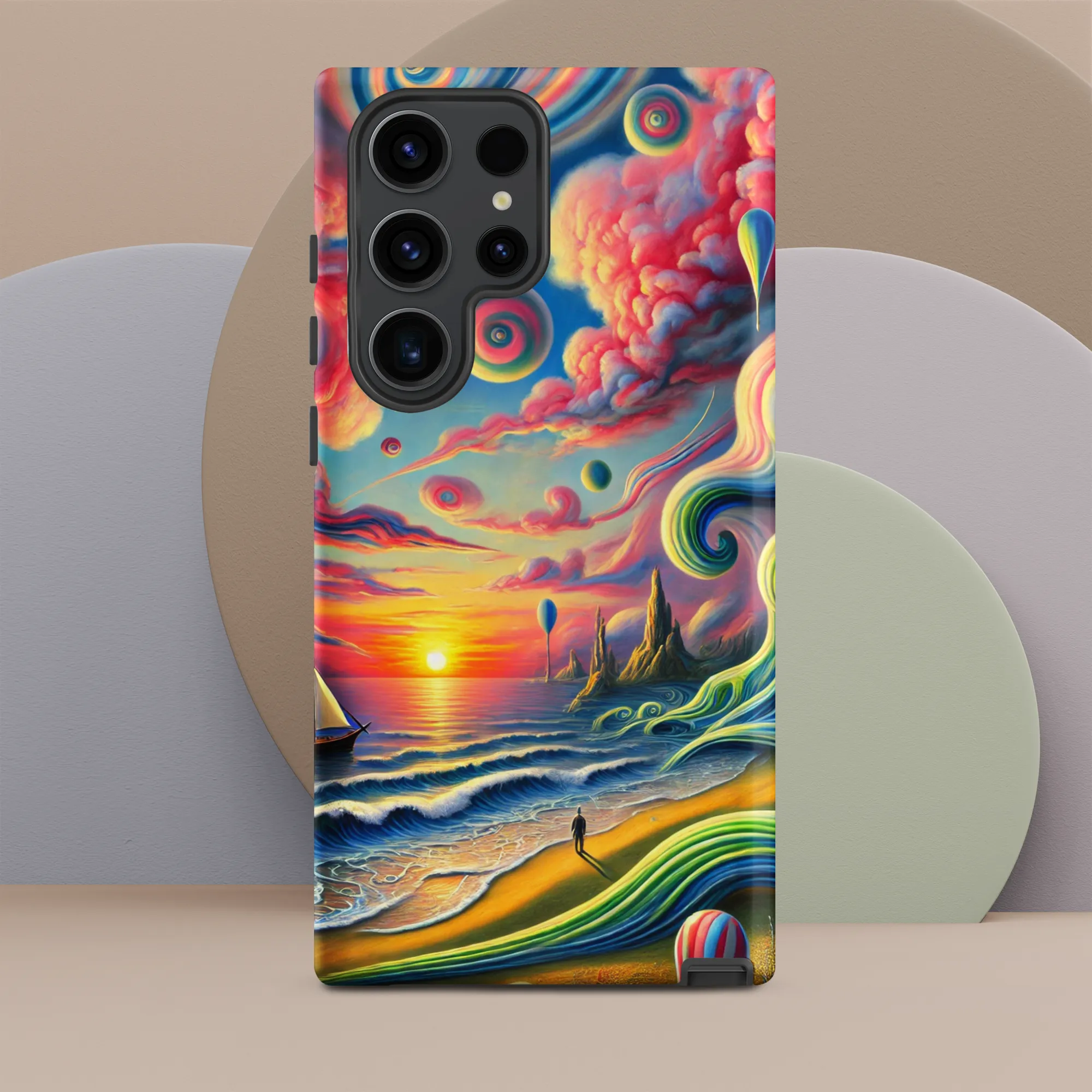 Tough case for Samsung® Pink Solitude Sail Surreal