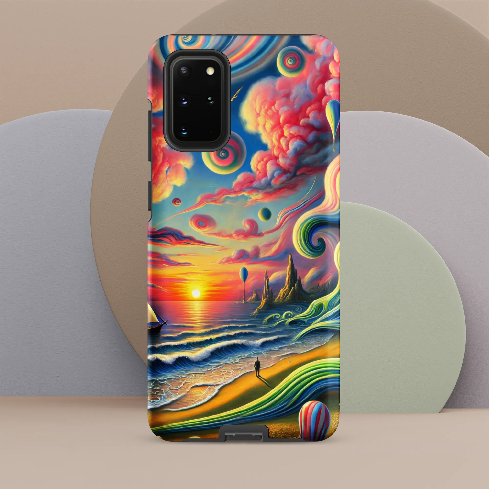 Tough case for Samsung® Pink Solitude Sail Surreal