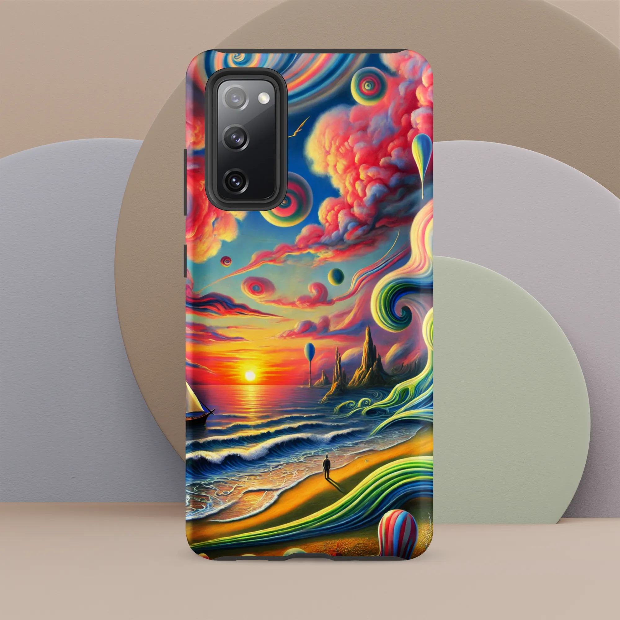 Tough case for Samsung® Pink Solitude Sail Surreal