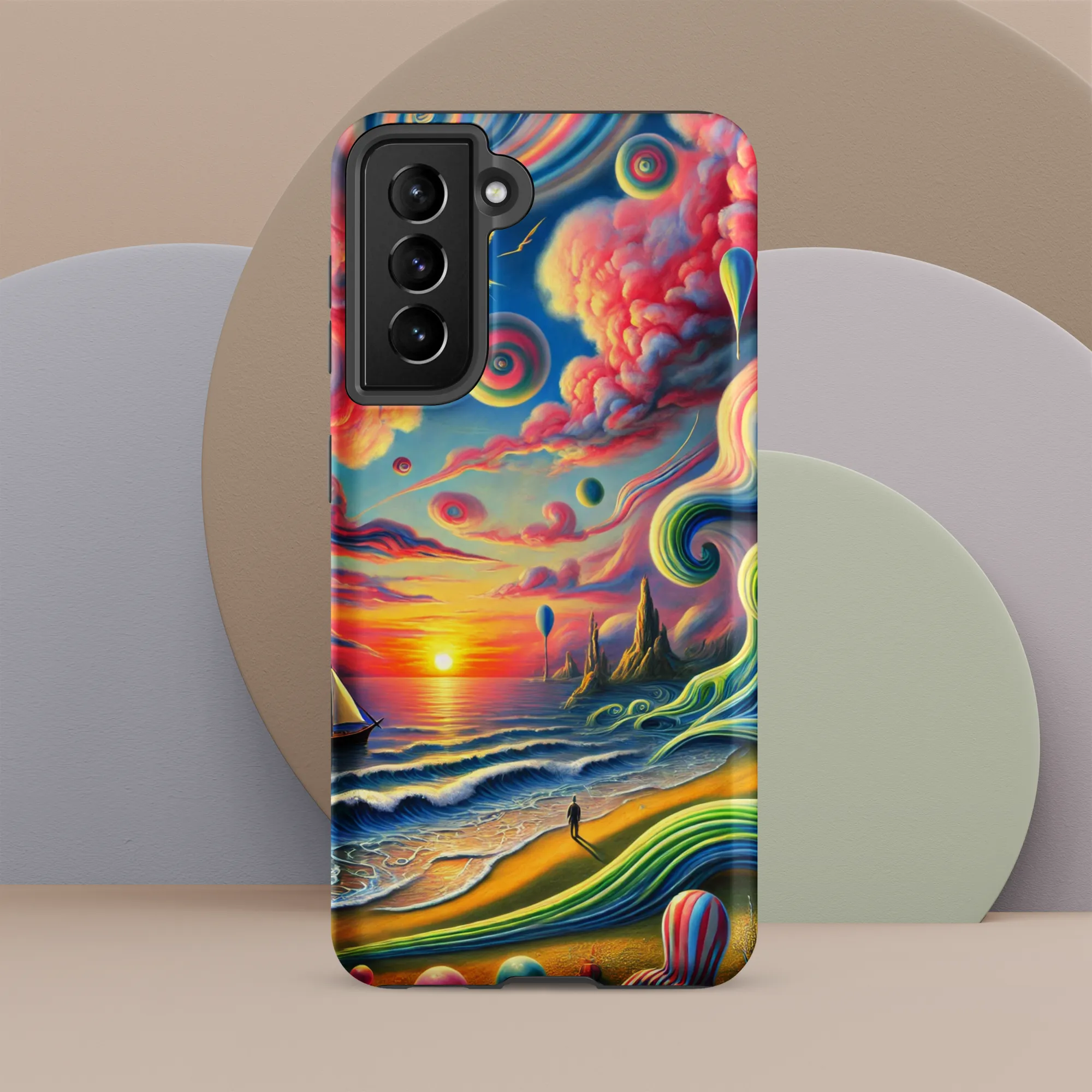 Tough case for Samsung® Pink Solitude Sail Surreal