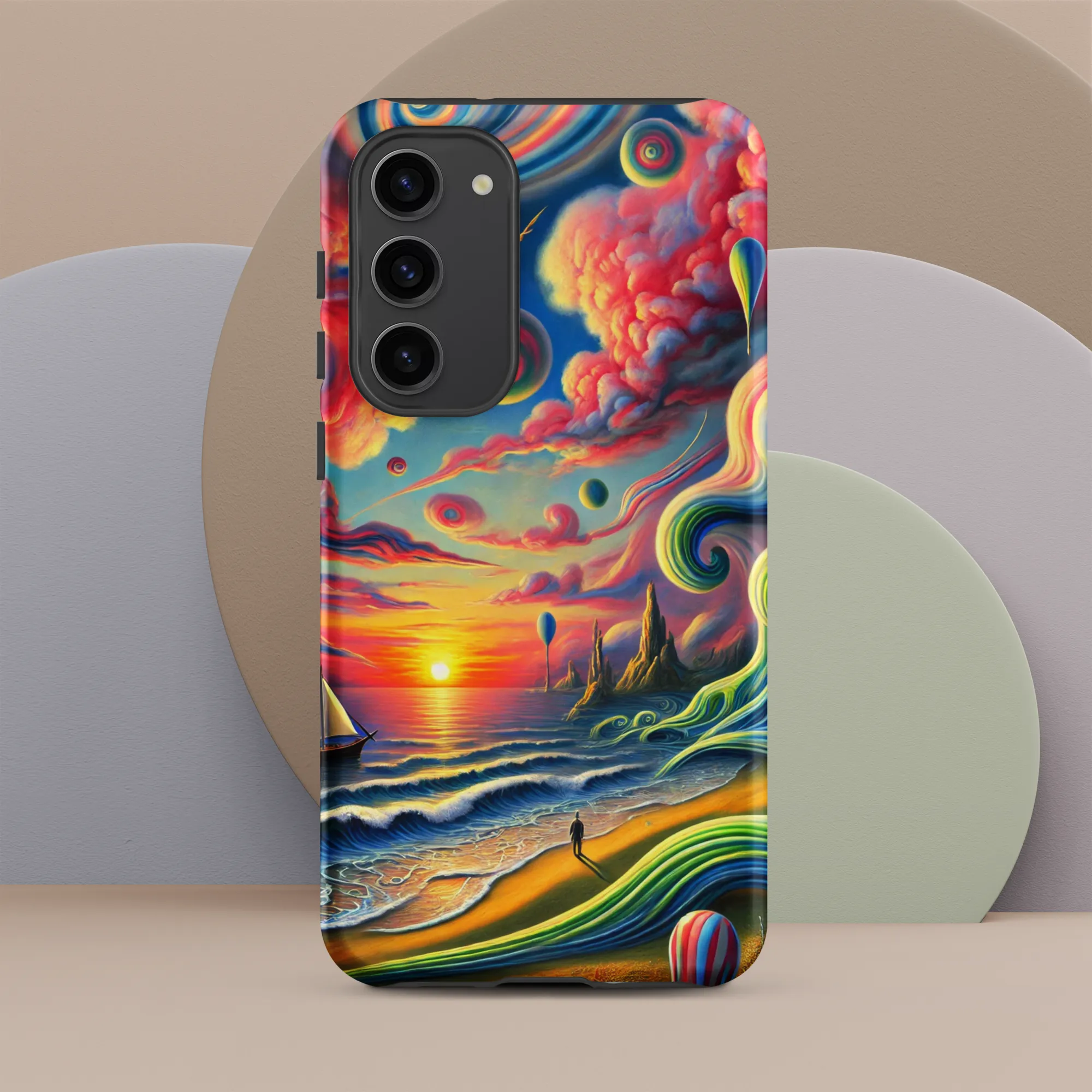 Tough case for Samsung® Pink Solitude Sail Surreal