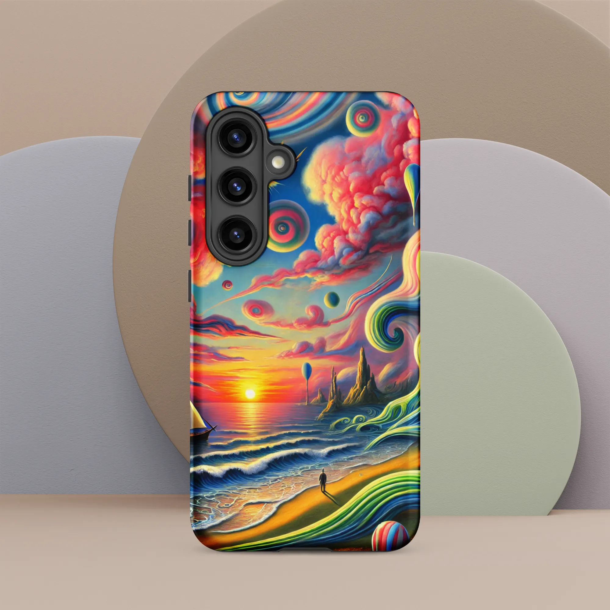 Tough case for Samsung® Pink Solitude Sail Surreal