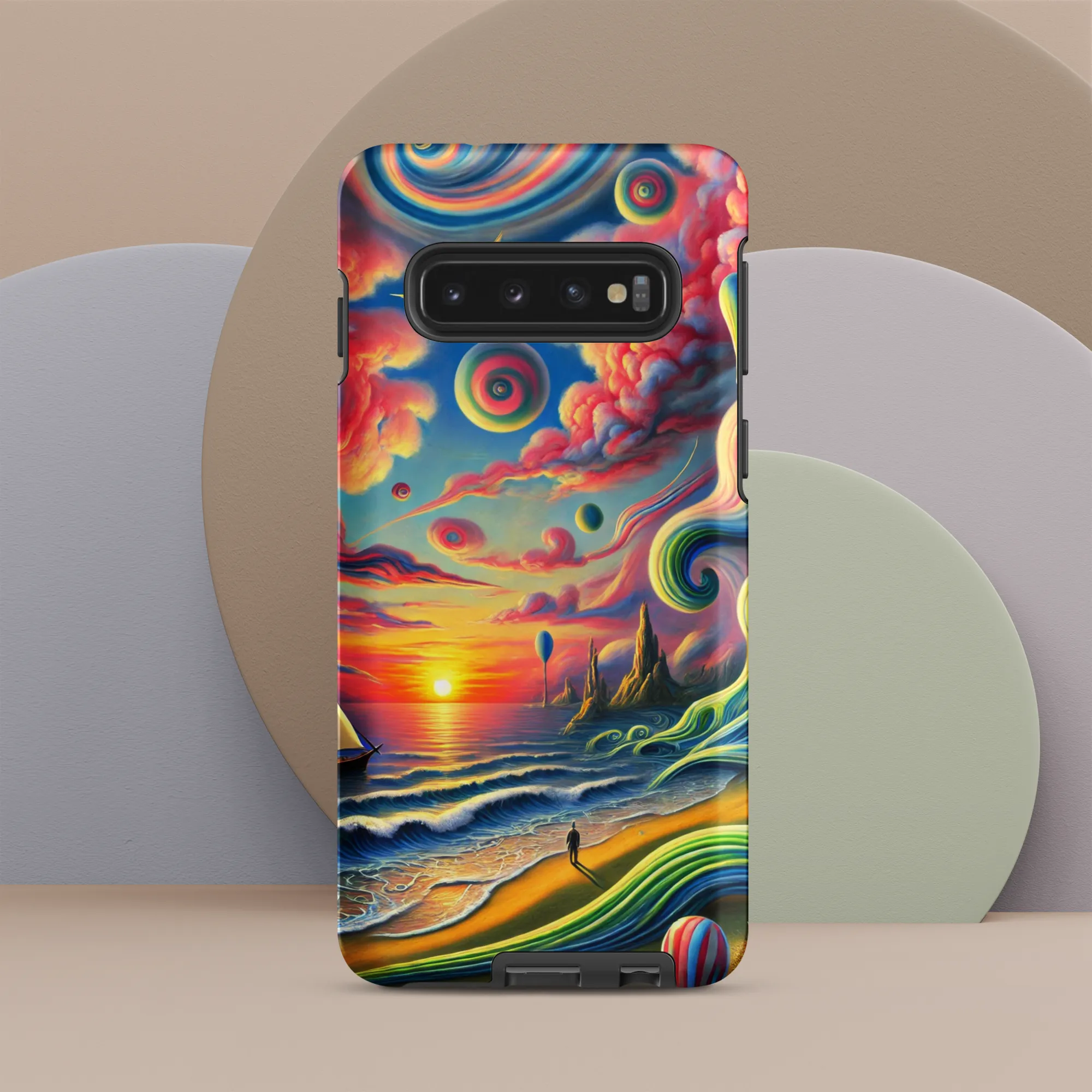 Tough case for Samsung® Pink Solitude Sail Surreal