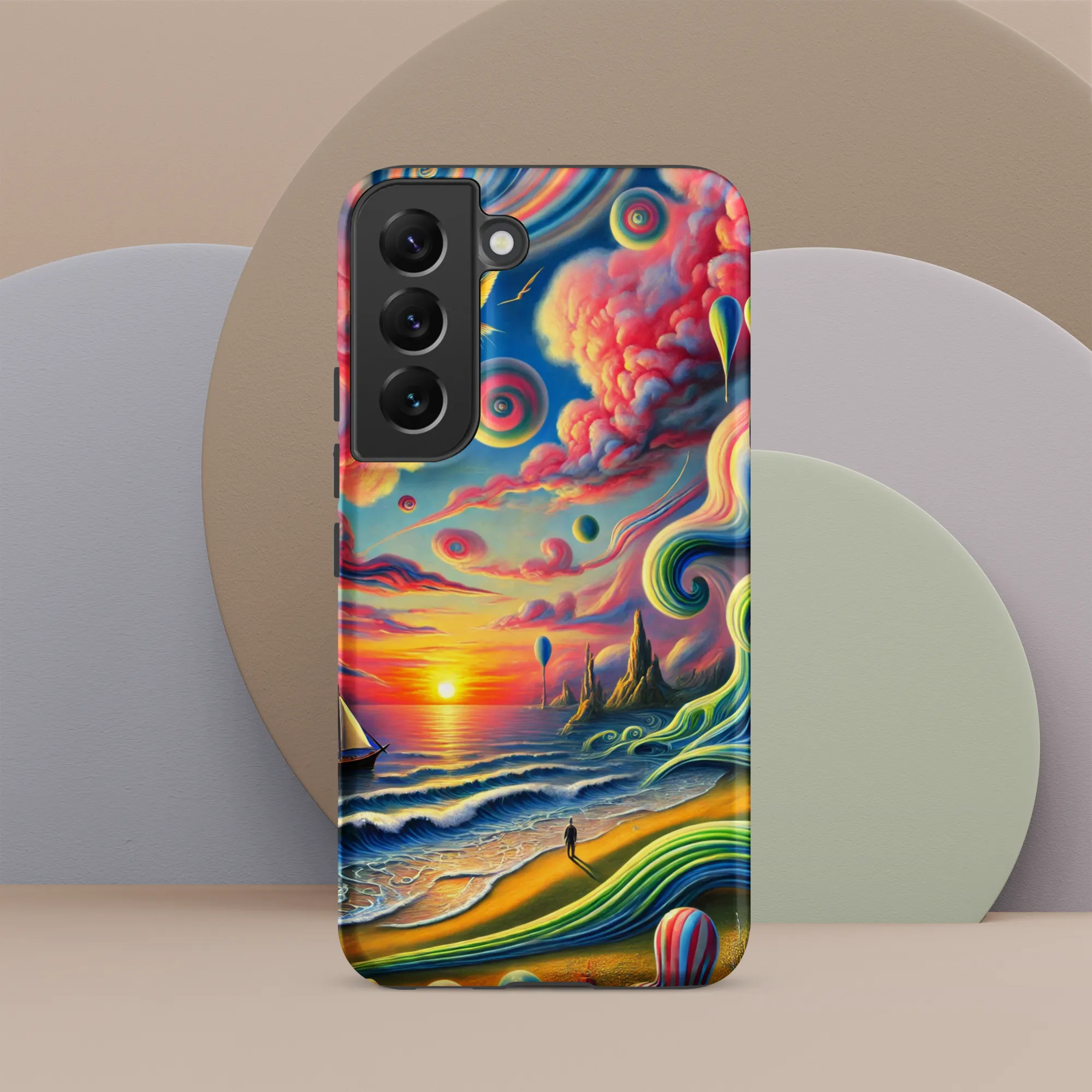 Tough case for Samsung® Pink Solitude Sail Surreal