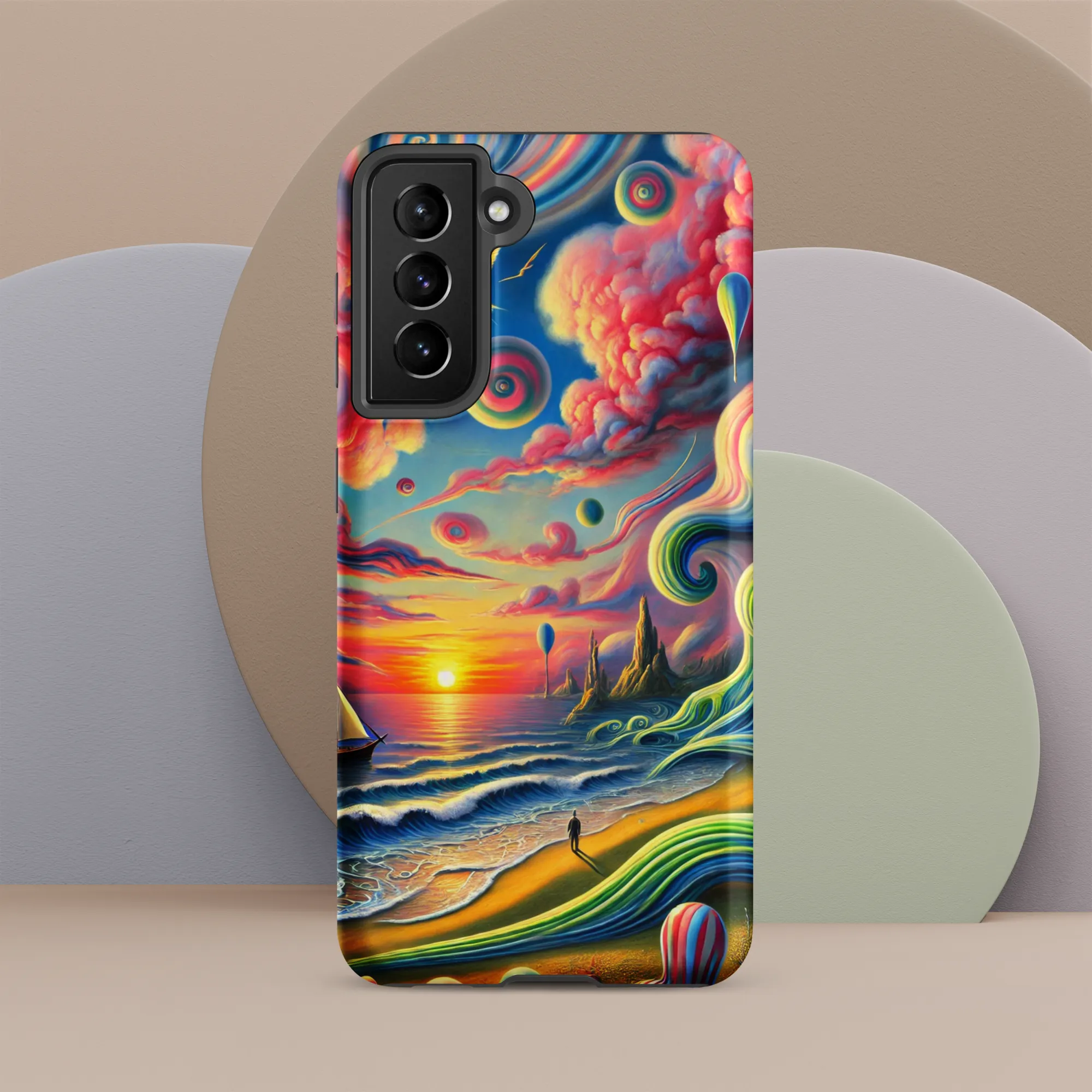 Tough case for Samsung® Pink Solitude Sail Surreal