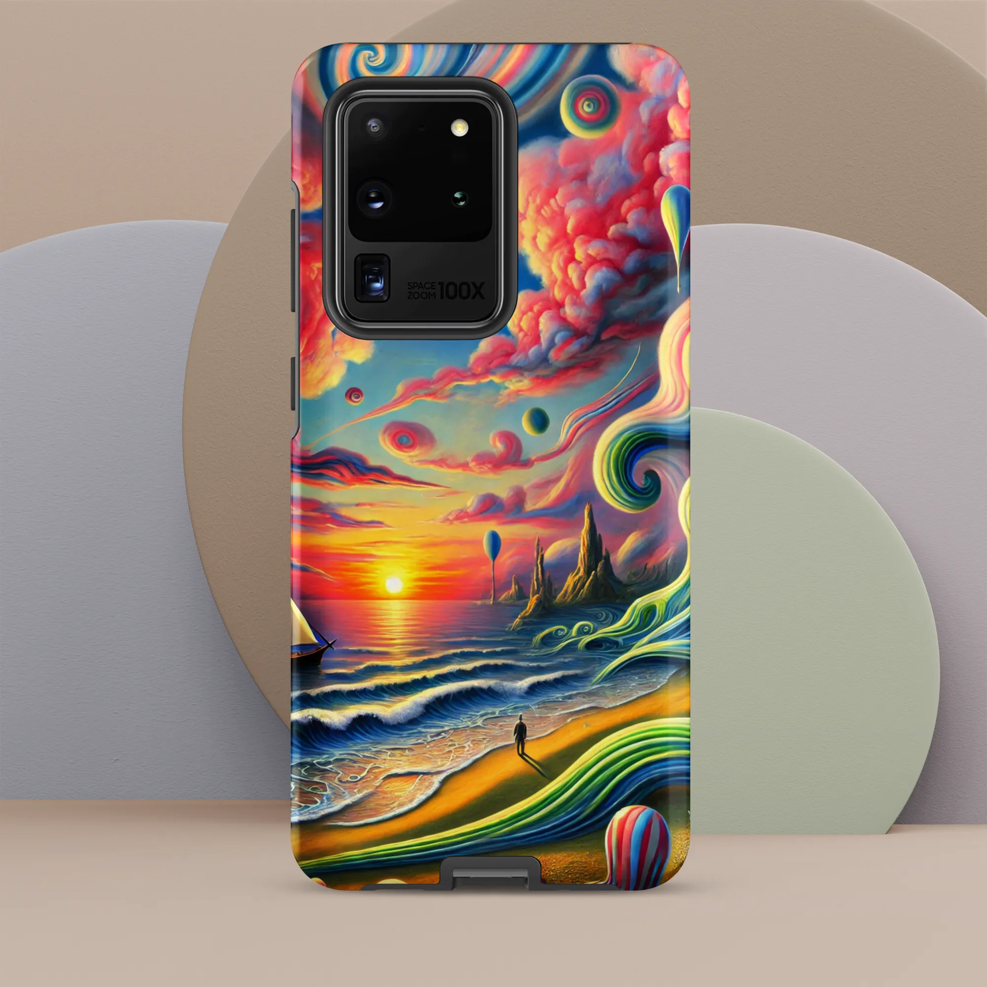 Tough case for Samsung® Pink Solitude Sail Surreal