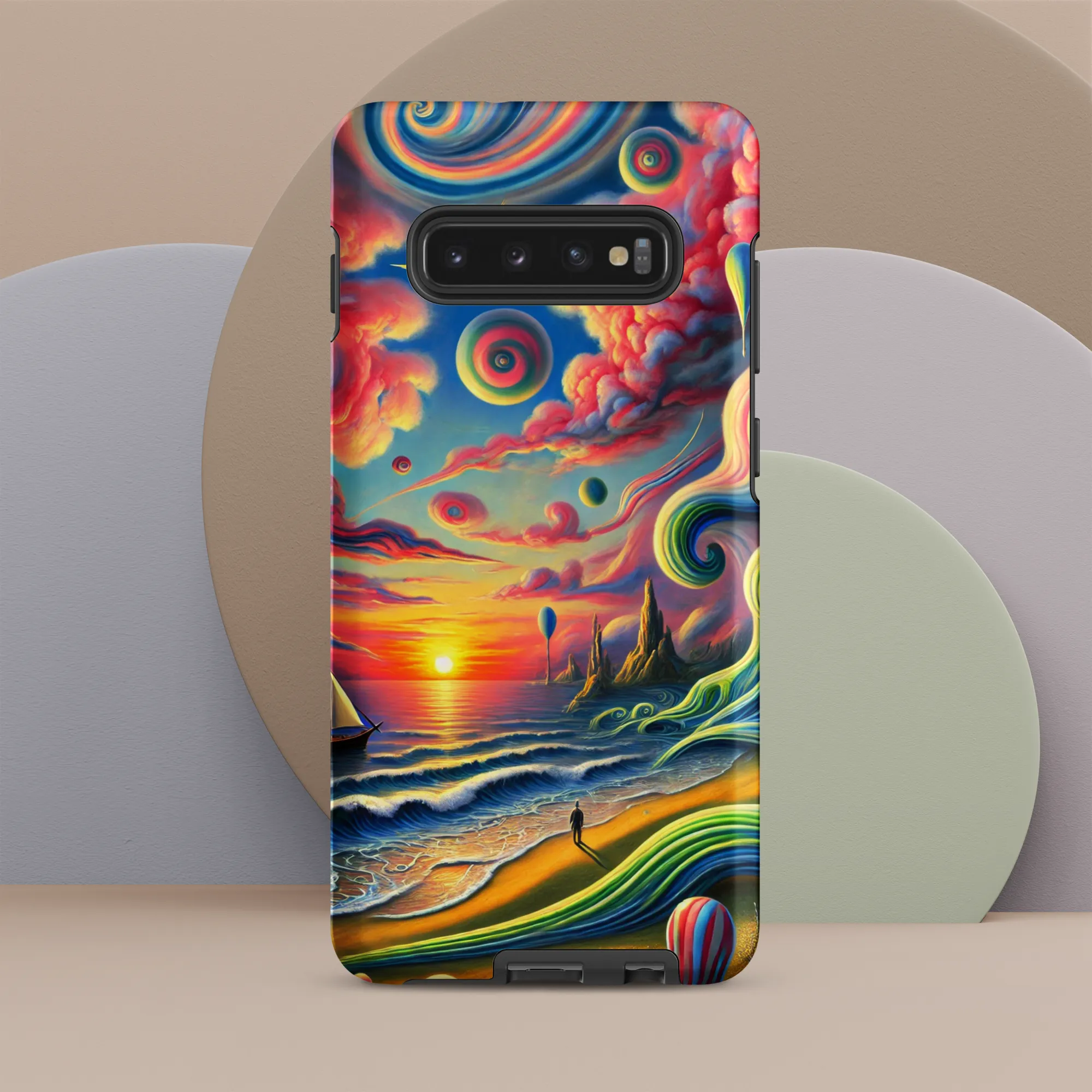 Tough case for Samsung® Pink Solitude Sail Surreal